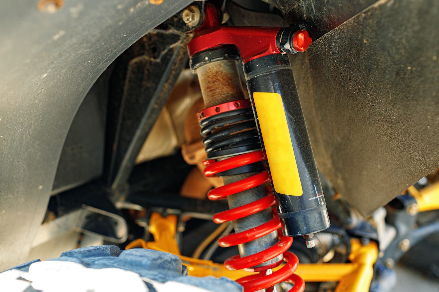 Shock absorber car close up photo